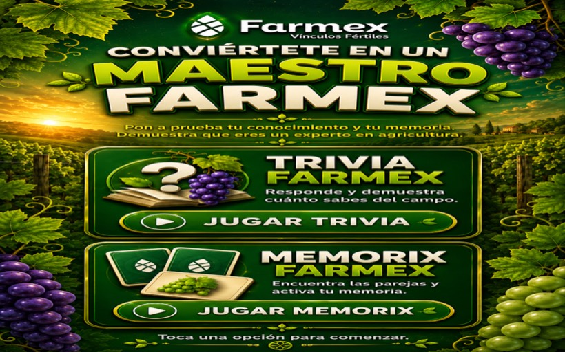 Farmex Advergame Hub — screenshot
