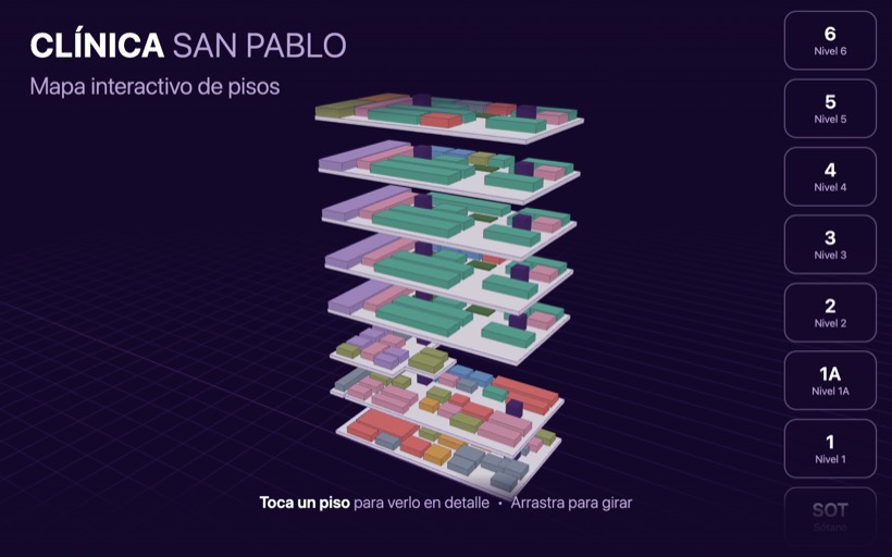 3D Hospital Map — screenshot
