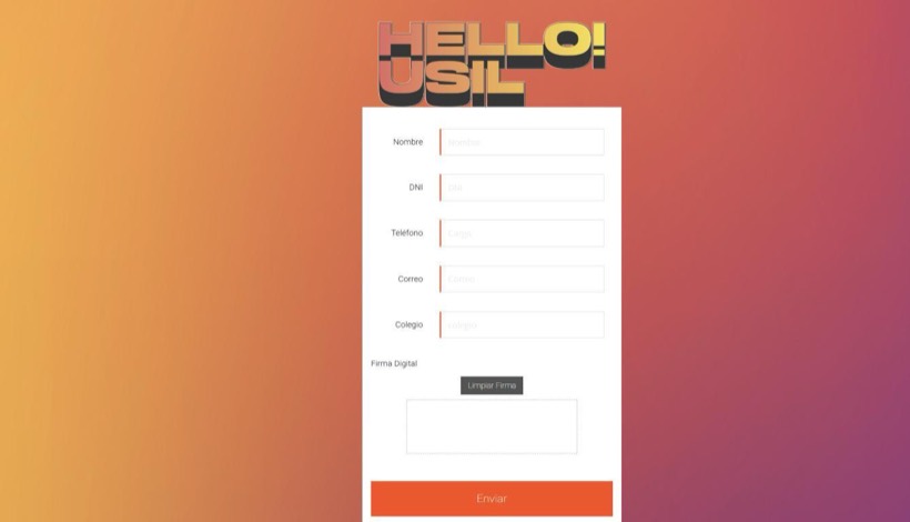 Hello USIL — screenshot