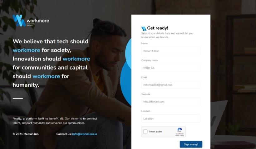 Workmore — screenshot