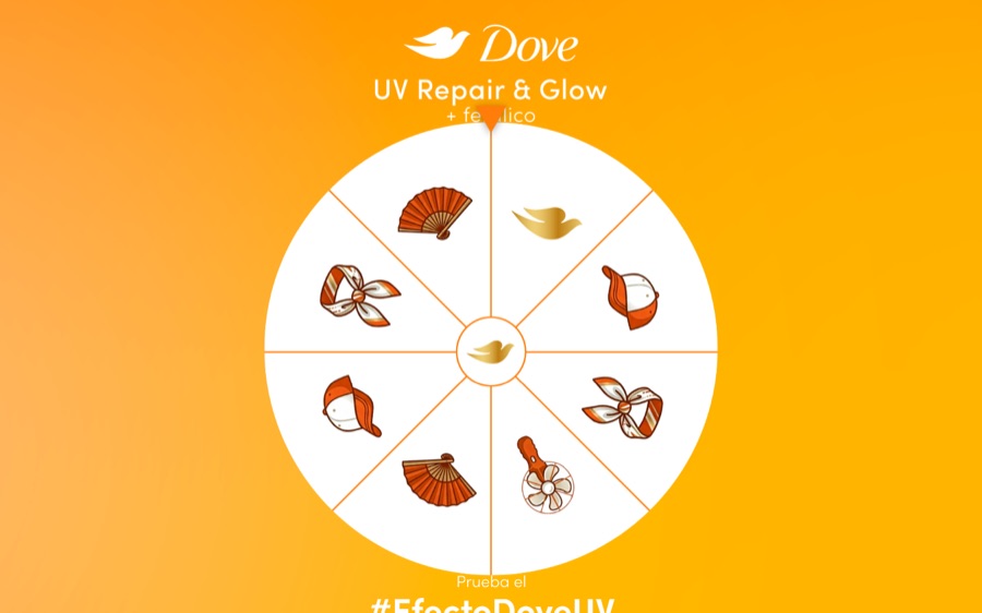 Dove prize wheel activation