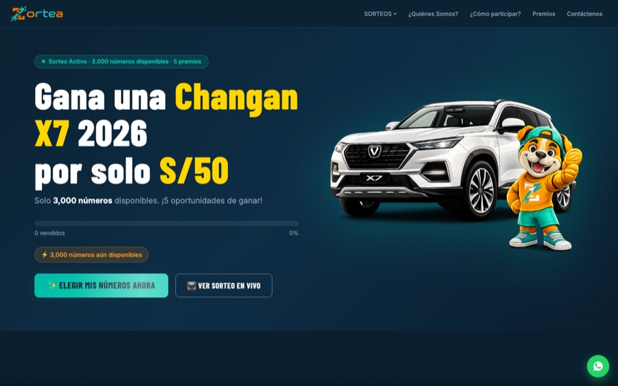 Zortea raffle platform